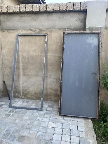 kreditle kombi: Metall qapı və çərçivə dəsti - Material: qalın metal vərəqdən — 1