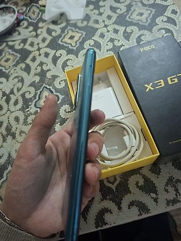 scaner: Poco X3 GT, 256 GB, rəng - Mavi, Barmaq izi — 3