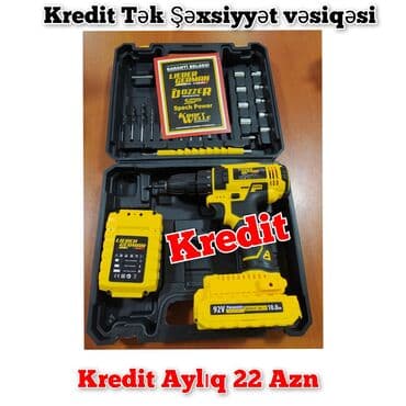 usta aləti: 💈✅Kredit Drel direl laqonda lobzik Tək şəxsiyyət vəsiqəsi ilə Ünvana — 1