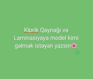tebii sac: Xidmət: Kiprik qaynağı və kiprik laminasiyası üçün model axtarılır — 1