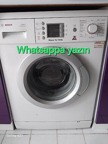 panel cit: Paltaryuyan maşın Bosch, 7 kq, İşlənmiş, Avtomat, Qurutmasız, Kredit yoxdur, Ödənişli çatdırılma, Ünvandan götürmə — 5