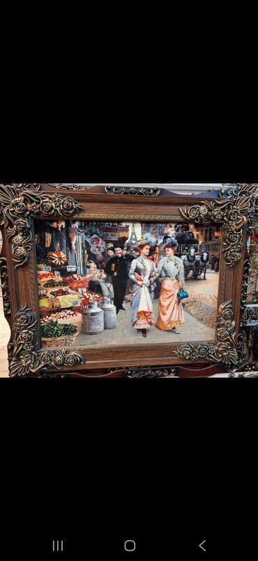 11 ci sinif azerbaycan tarixi kurikulum: Klassik üslubda dekorativ tablo dəsti Kətan parça üzərində qonaq — 3