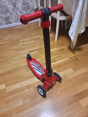 scooter: Uşaq skuterı – Cool Scooter (qırmızı/qara) Xüsusiyyətlər: - 3 təkərli — 3