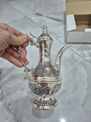 kapuçino: Qəhvə dəsti, rəng - Gümüşü, Metal — 6