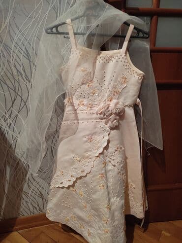 Пиджаки: Uşaq üçün zərif şifon-qabarıq dizaynlı don - Rəng: açıq krem/şeftalı at lalafo.az — 3 Пиджаки: Uşaq üçün zərif şifon-qabarıq dizaynlı don - Rəng: açıq krem/şeftalı — 3