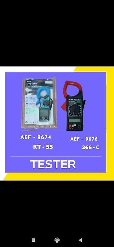 Testerlər amperkleşlər topdansatış