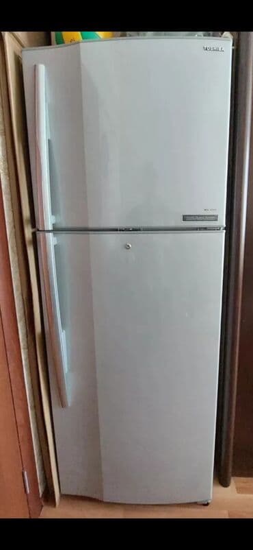 İşlənmiş 3 qapılı Toshiba Soyuducu Satılır, rəng - Boz, Təkərli