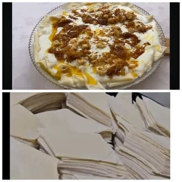 Məhsul: Hazır yuxa dəsti – qat-qat xəmirdən bişməyə hazır, ince və