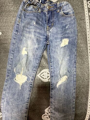 Donlar: Rəng - Mavi, Cins şalvar, Oğlan üçün, 6 - 7 yaş — 3