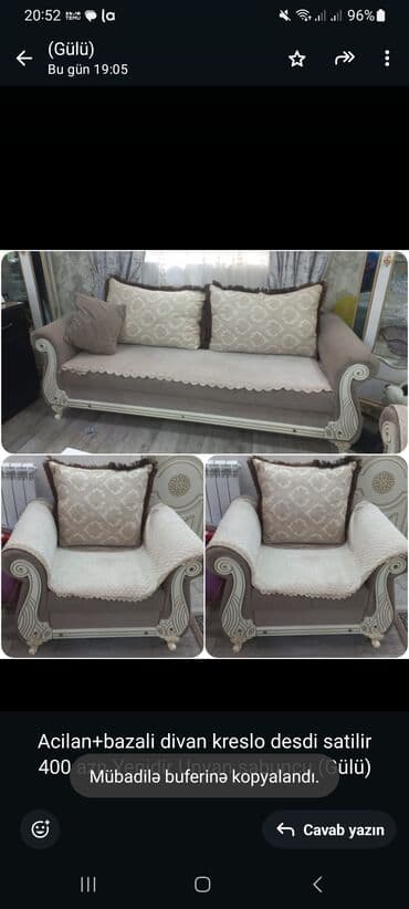 divan dəsdi: Di̇van-kravat, Açılan, Bazalı, Parça — 1