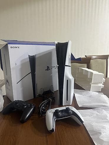 video registor: Playstation 5 slim iki dualsense noqte ciziqsiz yeni kimi cihaz ozumun — 2