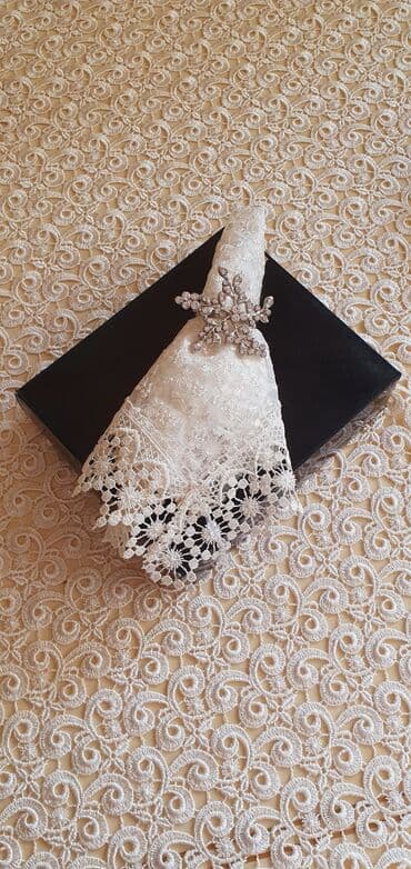 салфетки на стол: Kolci dlya salfetok. 12 wtuk. 120m — 4