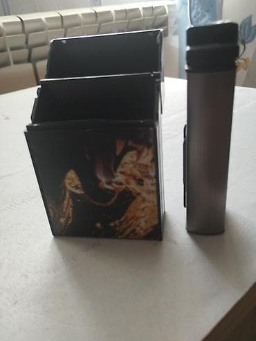 hamam xalat: Siqaret qutusu üçün dəst – bədii panter çaplı sərt futlyar və — 2