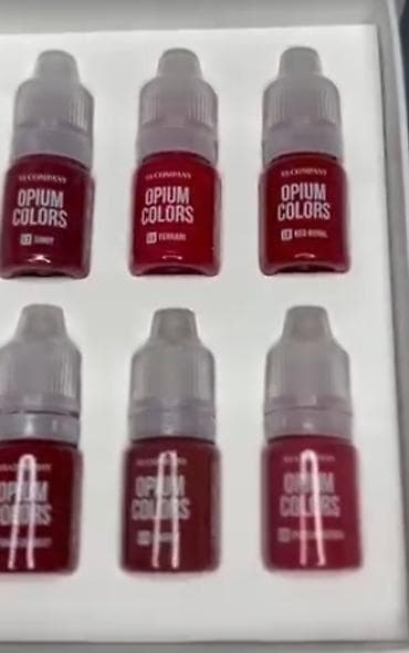 Opium Colors dodaq pigmentləri – peşəkar permanent makiyaj üçün