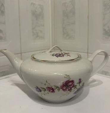 Rəng - Ağ, Dəm caydanı, Farfor — 1