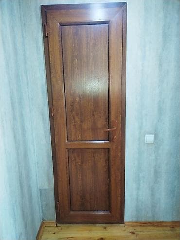 otaq qapsi: Plastik qapı 2 ədəd - Material: plastik - Rəng: tünd qoz (səthin — 1