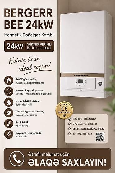 iphone x satilir: 🔥 BERGERR BEE 24 kW – YENİ HERMETİK KOMBİ! 🔥 🏠 Evinizin istiliyi və — 1