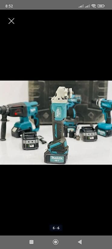 ucuz kask: Makita 198V simsiz alətlər dəsti Dəst tərkibi: - Zərbəli — 5