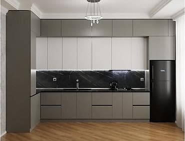 das kubik: Müasir dizaynlı künc mətbəx mebeli – layihədən hazır quraşdırmaya — 2