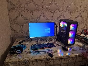монитор купить: Güclü oyun/ofis kompüter dəsti Komponentlər: - Prosessor: Intel Core — 1