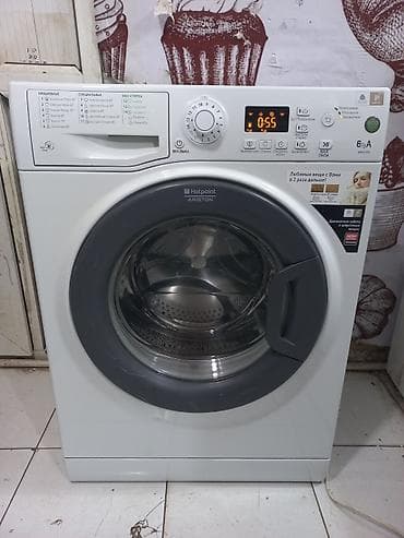 online nomre satisi: Paltaryuyan maşın Hotpoint Ariston, 6 kq, İşlənmiş, Avtomat, Qurutma var — 3