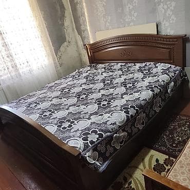 agac tingleri: Taxta karkaslı ikinəfərlik çarpayı və döşək dəsti - Ölçü: təxminən — 9