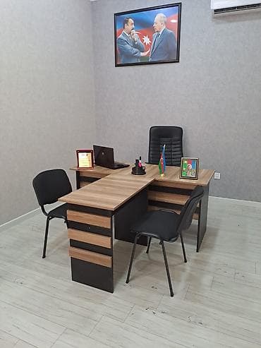 ofis dolablari: Yeni, İşçi üçün, Dördbucaq masa — 1