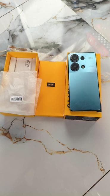 telefon android: Poco M6 Pro, 256 GB, rəng - Mavi, Barmaq izi — 4