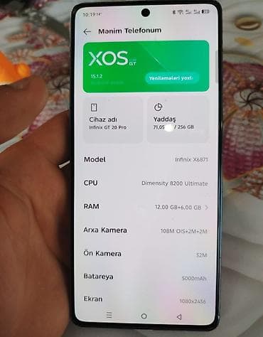 iphone en ucuz telefon: Infinix GT 20 Pro, 256 GB — 3