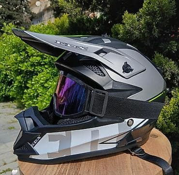 Dəbilqələr: Motokros/Tur enduro tipli integral dəbilqə + qoruyucu eynək + — 10