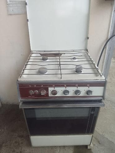 Qaz sobası Ayrıca dayanan, 4 gözlü