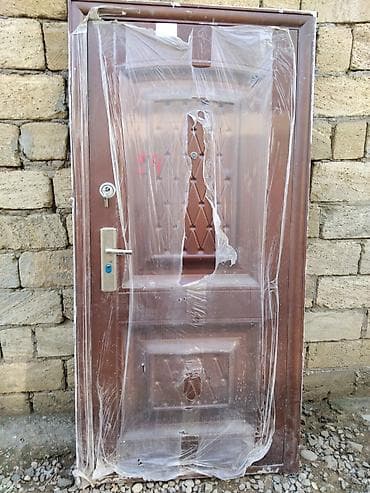 dəmir profil: Dəmir giriş qapısı - Material: polad/dəmir, bərk konstruksiya - Rəng — 1