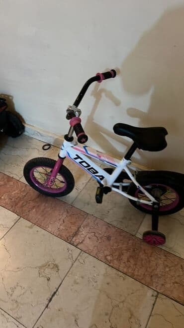 velosiped ucun isiqlar: İşlənmiş Dörd təkərli Uşaq velosipedi Toba, 12", sürətlərin sayı: 1, Ünvandan götürmə — 2