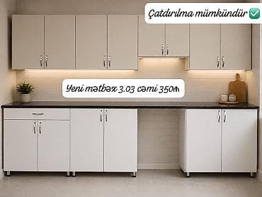 F99Mətbəx mebeli 350₼. Ölçü 3.03. Yenidir. Ünvan Sabunçu. Fa99