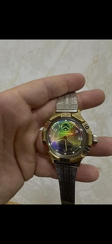 Сумки: Наручные часы, Vostok, цвет - Золотой — 1