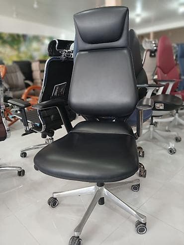 temiz bal: Ofis kreslosu – yüksək arxalı, erqonomik dizayn - Material: yumşaq — 3