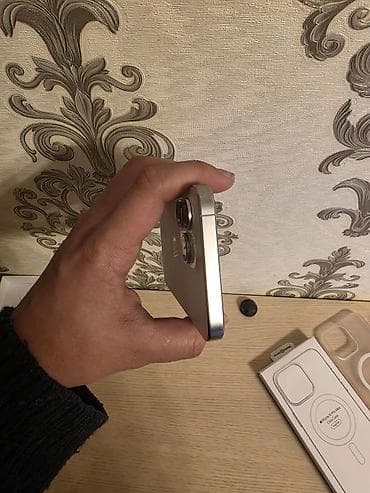 iphone adapteri: IPhone 15 Pro Max, 256 GB, White Titanium, Simsiz şarj, Face ID, Sənədlərlə — 7