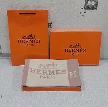 Hermes Paris şərf qadınlar üçün, keyfiyyətlidir. - Rəng: pudra-çəhrayı — 3