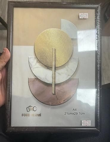 divar aboyu: Foto/sertifikat çərçivələri dəsti - Ölçülər: - A4 (21x29,7 sm) – — 10