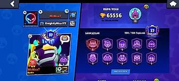 Brawl Stars hesabı – yüksək səviyyəli, tam dolu - Kupa yolu: 65.556 — 1