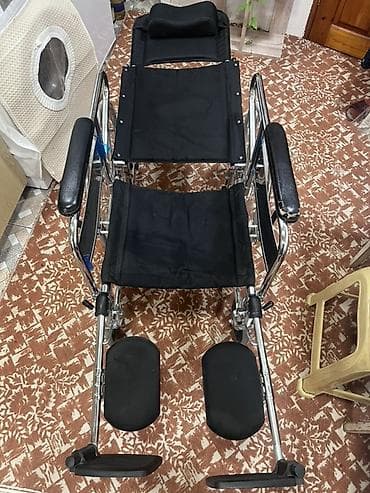 araba: Reklinasiya olunan əlil arabası – rahat başlıq və yastıqlı bel dayağı — 2