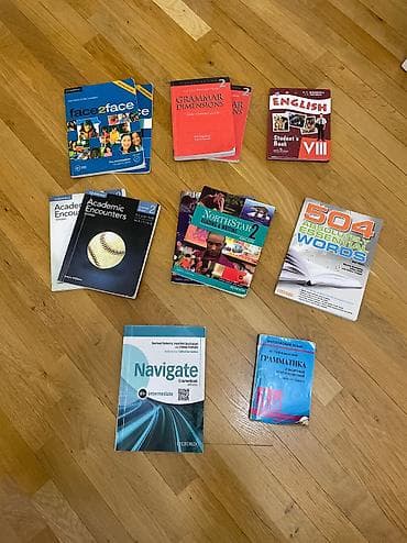 Ingilis dili kitabları, dərslikləri, testləri: • Face2face second — 1