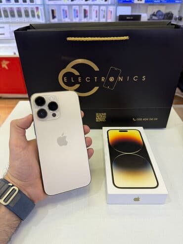 IPhone 14 Pro Max, 256 GB, Qızılı, Zəmanət, Face ID