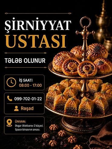 anbardar vakansiya 2026: Mayalı Mallar ustası və Satıcı tələb olunur — 1
