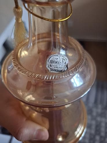 sorba qabi: ✨ Original Bohemia Glass – Çexiya istehsalı ✨ Kəhrəba rəngli, nazik və — 3