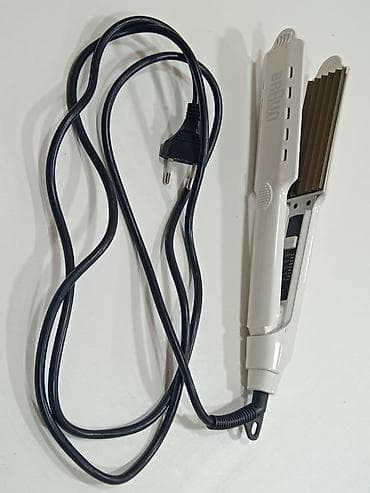 üzqırxan maşın: Braun Satin Hair Style & Go mini saç düzləşdirici / büzməli maşası — 2