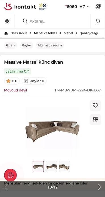 mətbəxt kunc divan: Künc divan, Yeni, Açılan, Bazalı, Parça, Çatdırılma yoxdur — 9
