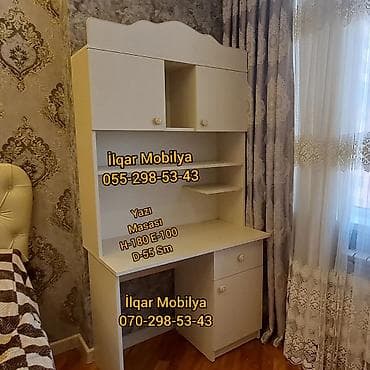 turk peci: Oğlan və qız üçün, Yeni, Siyirməli, Yazı masası, Stulsuz — 2