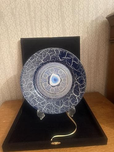 boşqablar: Boşqablar, 1 əd, rəng - Göy, Keramika — 1