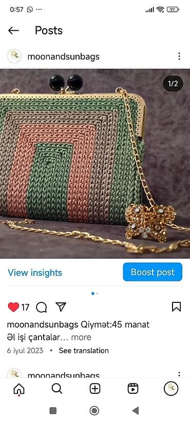yeke canta: "Əl işi göz nuru kolleksiyamdan"çantalar satıram 45-50 m ancaq votsaba — 2